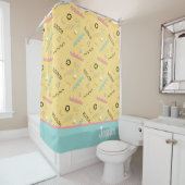 80と90のシャワーカーパーソナライズされたテン シャワーカーテン (インサイチュ)