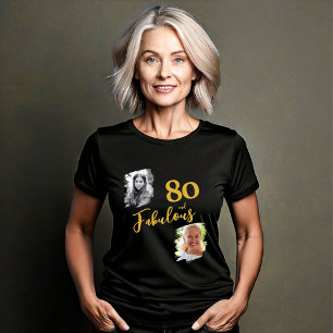 80とFabulous 2 Photo 80誕生日 トライブレンドTシャツ