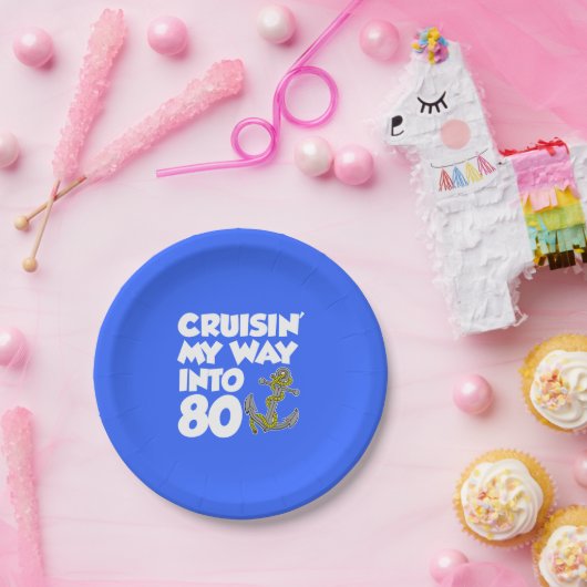 80のいかりの第70パーティーのプレートに私の方法巡航します ペーパープレート (パーティー)