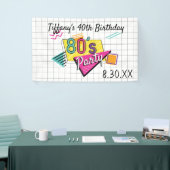 80のカラフルパーティーバナー 横断幕 (トレードショー)