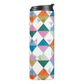 80のカラフル三角形 タンブラー (回転左)