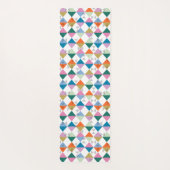 80のカラフル三角形 ヨガマット (裏面)