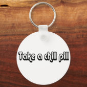 80のキャッチフェーズは、キーチェーン上の冷たいピルを取る キーホルダー (正面)