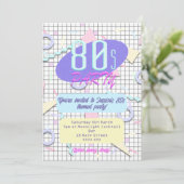 80のテーマ別パーティの招待状 招待状 (スタンド正面)