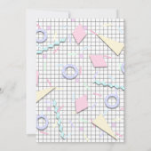 80のテーマ別パーティの招待状 招待状 (裏面)