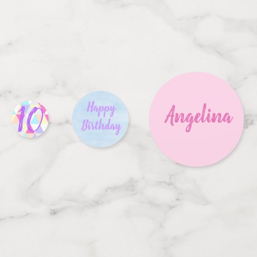 80のテーマ誕生日パーティー、ローラースケートパーティー コンフェッティ (裏面)