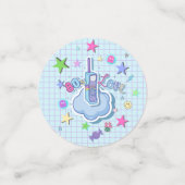 80のテーマ誕生日パーティー、ローラースケートパーティー コンフェッティ (スモール正面)