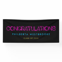 80のネオンライト卒業パーティーおめでとう