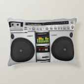 80のパーソナライズされたレトロブームボックス枕 アクセントクッション (正面)