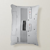 80のパーソナライズされたレトロブームボックス枕 アクセントクッション (裏面(縦))