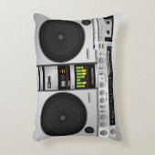 80のパーソナライズされたレトロブームボックス枕 アクセントクッション (正面(垂直))