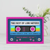 80のパーティーミックステープ最高のの使用 招待状 (スタンド正面)