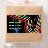 80のパーティーレトロの好意シール出荷ラベル ラベル (インサイチュ)