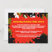 80のパーティー誕生日またはイベントレトロ招待状 招待状 (裏面)