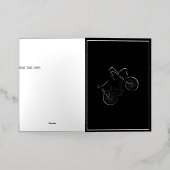 80のホイリー 箔グリーティングカード (外側レイダウン)