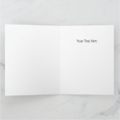 80のホイリー(黒)折り畳みグリーティングカード カード (内部)