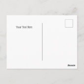 80のホイリー(黒)折り畳みグリーティングカード ポストカード (裏面)