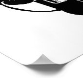 80のポータブルカセットプレーヤー、ウォークマン。 ポスター (角)