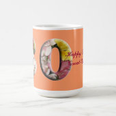 80のマイル標石のマグの第80誕生日 コーヒーマグカップ (中央)