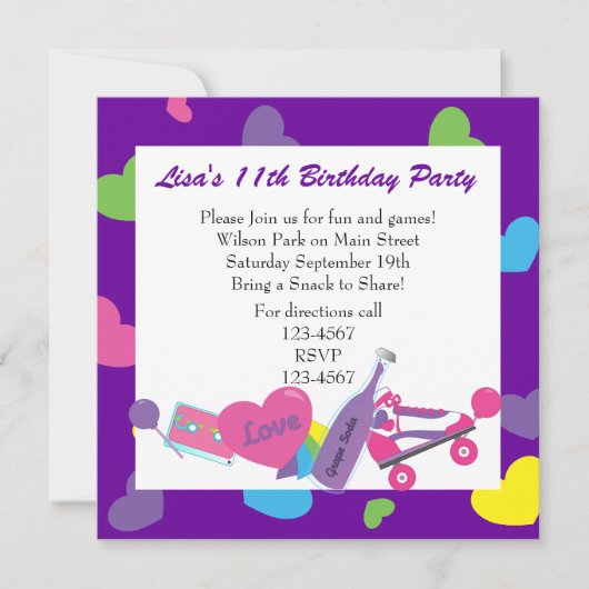 80のラインアップ 招待状 (正面)