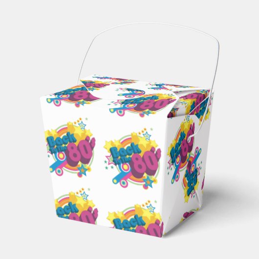 80のレトロパターンの好意ボックスに戻る フェイバーボックス (正面サイド)