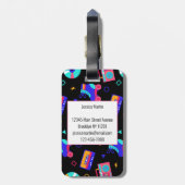 80のレトロラゲッジタグ ラゲッジタグ (裏面縦)