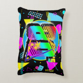 80のレトロヴィンテージオールドスクールスタイル アクセントクッション (裏面(縦))