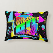 80のレトロヴィンテージオールドスクールスタイル アクセントクッション (裏面)