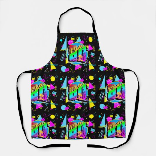 80のレトロヴィンテージオールドスクールスタイル エプロン (正面)