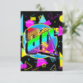 80のレトロヴィンテージオールドスクールスタイル サンキューカード (スタンド正面)