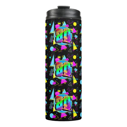 80のレトロヴィンテージオールドスクールスタイル タンブラー (正面)