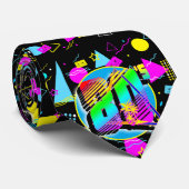 80のレトロヴィンテージオールドスクールスタイル ネクタイ (ロール)