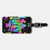 80のレトロヴィンテージオールドスクールスタイル ラゲッジタグ (正面横)