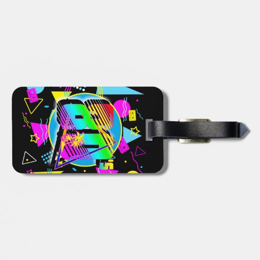 80のレトロヴィンテージオールドスクールスタイル ラゲッジタグ (裏面横)