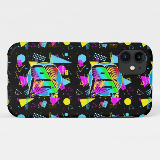 80のレトロヴィンテージオールドスクールスタイル Case-Mate iPhoneケース (裏面(横))