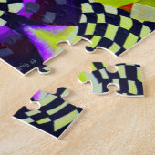 80のレトロ幾何学模様 ジグソーパズル (側面)