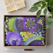 80のレトロ幾何学模様 薄葉紙 (ギフト)