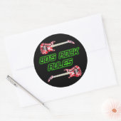 80のロックルールステッカー ラウンドシール (封筒)