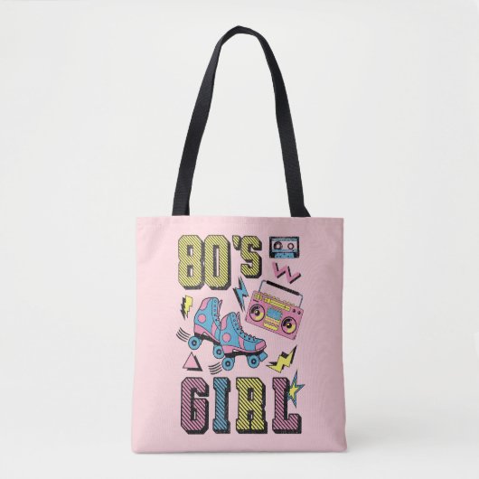 80の女の子 トートバッグ (正面)