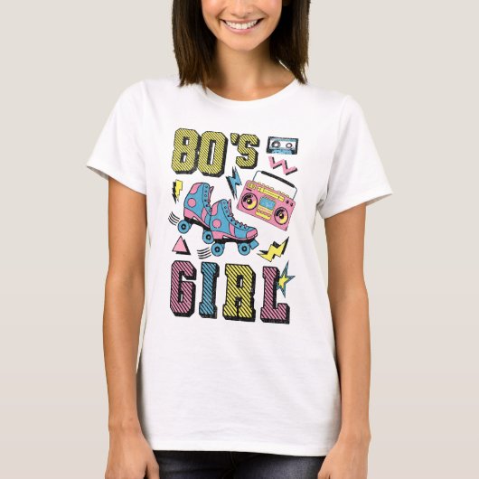 80の女の子 Tシャツ (正面)