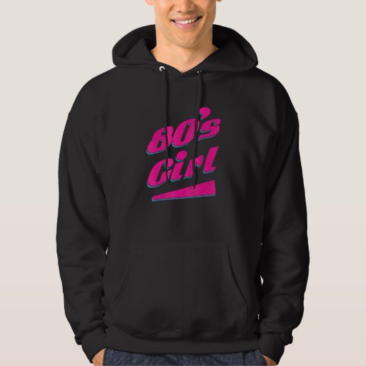 80の女の子I Love The 80's パーカ (正面)
