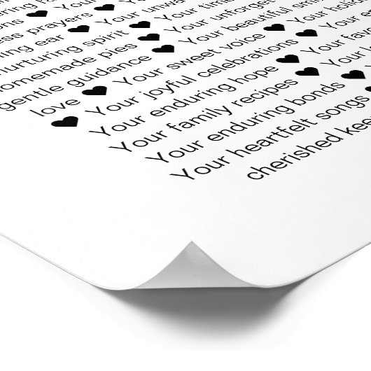 80の理由80th誕生日コラージュ ポスター (角)