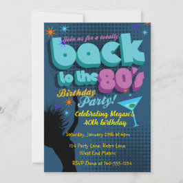 80の誕生日パーティーの招待状に戻る 招待状