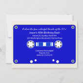 80の誕生日パーティーカセットテープ 招待状 (裏面)