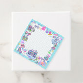 80の誕生日パーティーテーマレトロメッセージカード フェイバータグ (インサイチュ)