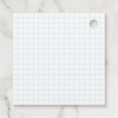 80の誕生日パーティーテーマレトロメッセージカード フェイバータグ (裏面)