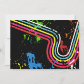 80の誕生日パーティーレトログランジイベントパーティー 招待状 (裏面)