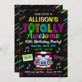 80の誕生日招待状 招待状 (正面/裏面)