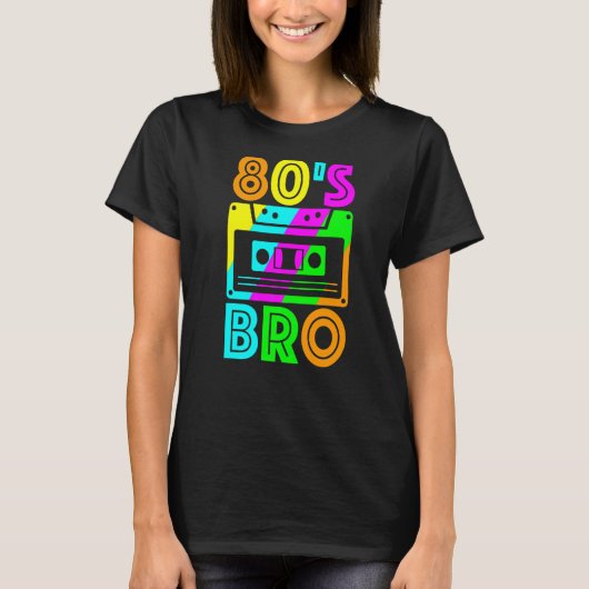 80のBro 80s 1980 1980s 1980の誕生日ヴィンテージBr Tシャツ (正面)