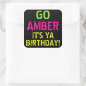 80はっきりした年代/90年代のネオンカラーファンキーレトロ スクエアシール (バッグ)